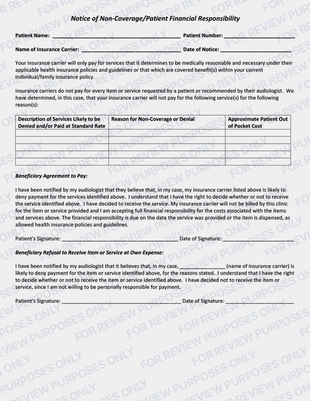 Printable Abn Form For Commercial Insurance Forms Library Practice