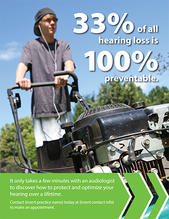 33% of all hearing loss is 100% preventable.