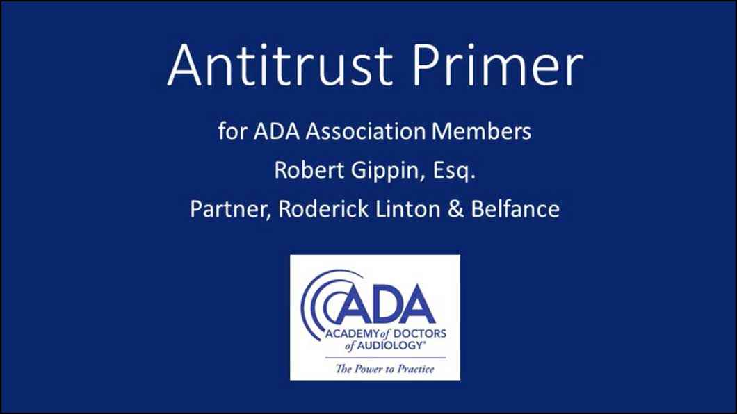 Antitrust Primer for ADA Association Members