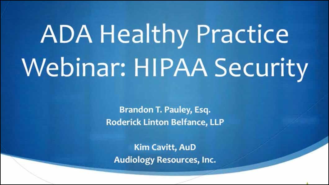 Healthy Practice: HIPAA Security Compliance Training