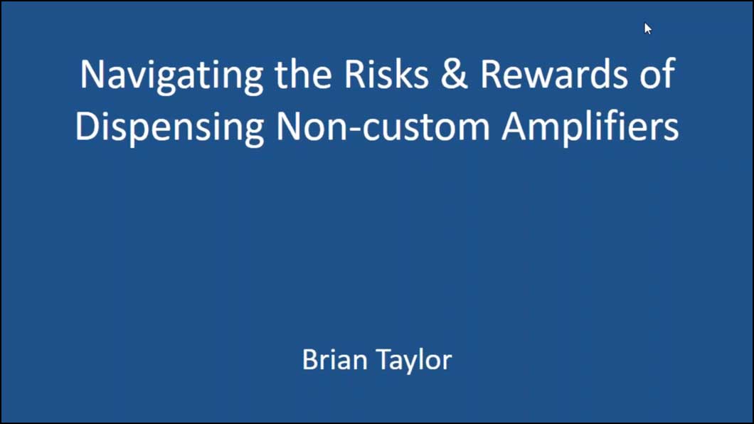 Navigating the Risks and Rewards of Dispensing Non-Custom Amplifiers