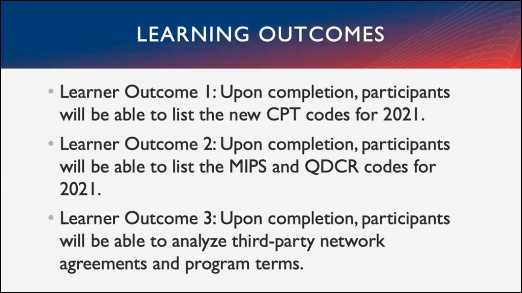 2021 Coding and Reimbursement Update