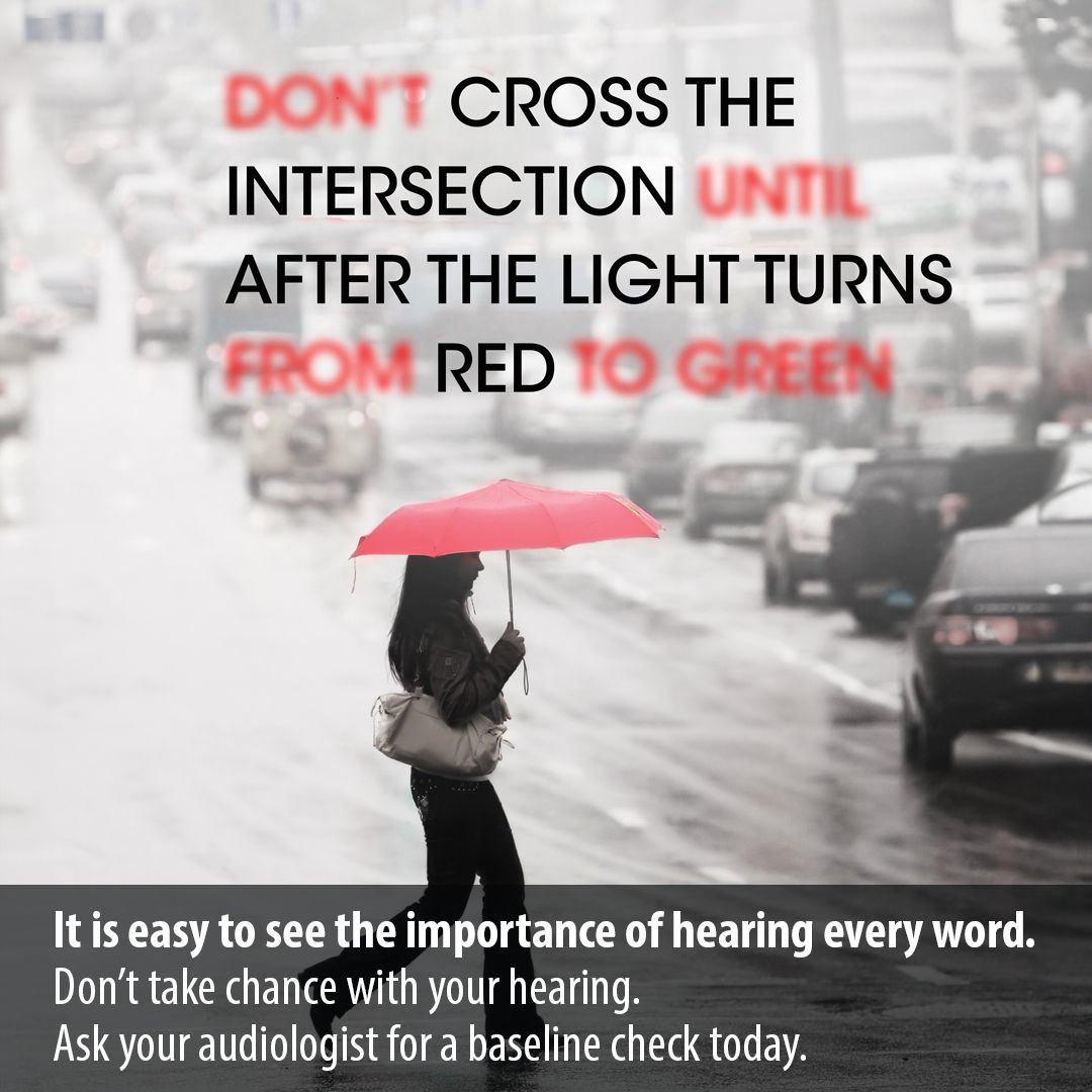 Don't take a chance on your hearing. Ask your audiologist for a baseline check today.