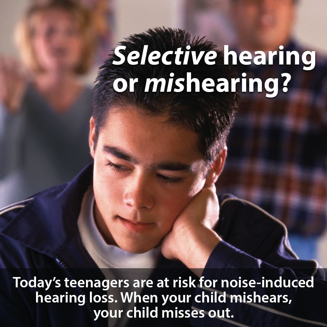 Today's teenagers are at risk for noise-induced hearing loss. When your child mishears, your child misses out.